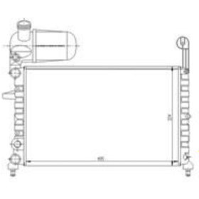 Resim ORIS MFI153034 Radyatör Tmpr-Tipo Mek Klimasız 496X322X23 Alüminyum Bidonlu 