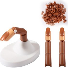 Resim Samdoo Manikür Anten Eller 3 Parmaklı 100 Adet Kutu Tipi Tırnaklı Abs Materyal Beyaz Tabanlı Egzersiz Aleti 