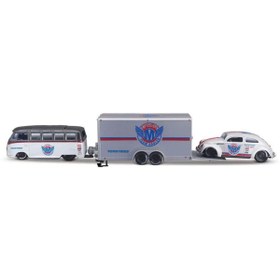 Resim NW NessiWorld Nessiworld Maisto 1/64 Design Seri Yarış Takımı Römork ve Araç Set 