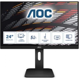 Resim 23.8 Aoc 24P1 IPS 5ms 60MHZ 1xvga 1xhdmı 1xdp 1xdvı Fhd 1920X1080 Usb3.0 Hoparlör Çerçevesiz Düşük Mavi Işık Vesa Siyah 
