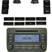 Resim Parçazamanı Volkswagen Passat B7 2010 - 2014 Radyo Parça Tuş Düğmesi 