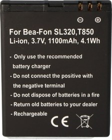 Resim Bea-Fon Sl320 Pil T850 Drtel-4D-01 Olympia Brio İçin Uygun Pil 