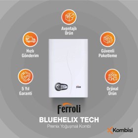 Resim Ferroli Bluehelix Tech 35C 34 Kw Erp Yoğuşmalı Kombi 