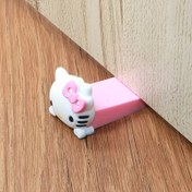Resim 1-Pack Hello Kitty Silicone Door Stop, Cartoon Pattern, Under-Door Installation, Office & Bedroom Use, Ideal Holiday Gift, No Power Required 