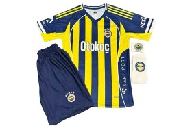 Resim Alaturka Mix Fenerbahçe 2026 Yeni Sezon Iç Saha Çubuklu # Isimsiz # Çocuk Forması 4lü Set 