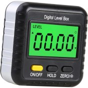 Resim Comebuywide Dijital Açı Bulucu Ölçer 360 Derece Mini Dijital Iletki Inklinometre Manyetik Açı Küpü Inşaat Için LCD Ekranlı Elektronik Seviye Kutusu Otomobil Tamiri Marangoz Zanaatkar Ev (Yurt Dışından) 
