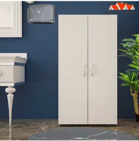 Resim Füruzan 2 Kapaklı 4 Raflı Çok Amaçlı Dolap, Ayakkabılık, Kiler Dolabı, Ofis Dolabı 