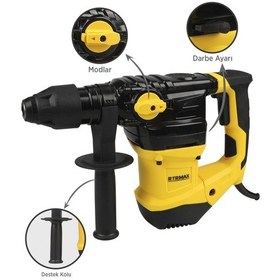 Resim Rtrmax RTM2330 Elektropnömatik Sds Plus Kırıcı ve Delici 1500 W 5.5 Jul 32 mm 