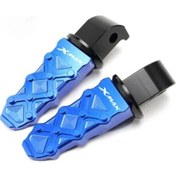 Resim Dream011 Yamaha Xmax 2017-2022 Cnc Alüminyum Ayaklık Mavi Paslanmaz Ayak Dayama 