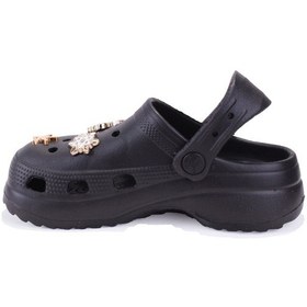 Resim Dagoster Dja75-205 Siyah Taşlı Ortopedik Günlük Kız Çocuk Cross Spor Terlik Siyah 