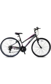 Resim Kron Aria 3.0 V-Fren 28 Jant 21 Vites 17 Inç Şehir Bisiklet 2021 Model Mat Siyah - Pembe 