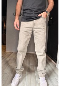 Resim Kaizer Denim Erkek Haki Baggy Pantolon-Erkek Açık Haki 