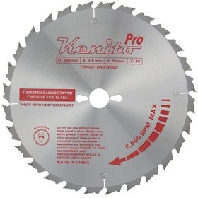 Resim Kenito 300x30 Mm, 28 Diş. Elmas Kalınlığı 3,2 Mm Ahşap Atlamalı Testere 