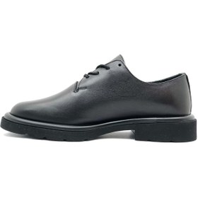 Resim Kids Club Shoes Greyder 59167 Zn Deri Comfort Klasik Oxford Kadın Ayakkabı SİYAH 