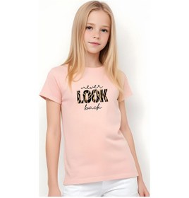Resim Fyk Kids Kız Çocuk Look Baskılı Tişört Somon 