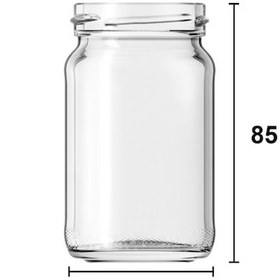 Resim 105 Ml Metal Siyah Kapaklı 105 Cc Cam Konserve Kavanoz 6 Adet 