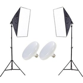 Resim Fancier Softbox 50X70cm Ledli Sürekli Işık Professional Yotuber Kit 