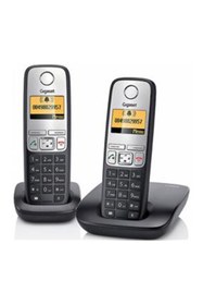 Resim GIGASET A690 Duo 2 li Siyah Telsiz Dect Telefon 100 Rehber Handsfree Işıklı Ekran 