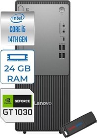 Resim Lenovo Thinkcentre Neo 50T Gen5 Intel Core I5 14400 24GB Ddr5 2tb SSD 27 Inç Monitör Windows 11 Home Nvidia GT1030 4gb Masaüstü Bilgisayar 10302712UAS1CF00H09 + Zetta Flash Bellek 