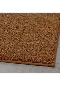 Resim Banyo Paspası Taba Renk 50x80 cm MeridyenDukkan Pamuk-Kaymaz Taba Kahverengi 