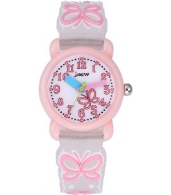 Resim Sones Jnew A335-86224 Çocuk Karikatür 3d Yemek Pişirme Kızı Su Geçirmez Kuvars Silikon Saat Mor 