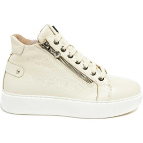 Resim Bestello Fermuar Detaylı Eva Düz Bot 101-14725-131 Kadın Bot Bej 