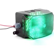 Resim Mesan Küp LED Multifonksiyon 43 Ses Siren MS 251 Yeşil 12-24VAC/DC 