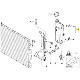 Resim Bmw E46 Ve E53 Uyumlu Behr Yedek Su Deposu 17117573780 Ve 1713778 