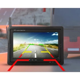 Resim Alfaben Exvol Araç İçi Park Kamerası – 7" HD Monitör, Geniş Açılı, IP67 Su Geçirmez, Mesafe Kılavuz Çizgili 