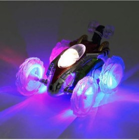 Resim Uzaktan Kumandalı Işıklı Takla Atan Akrobat Araba Oyuncak 