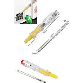 Resim Ceylan Adam Çift Uçlu Kontrol Kalemi Elektrik Test Kalemi Şeffaf 