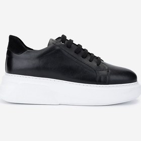 Resim Valmenti Erkek Hakiki Deri Sneakers & Spor Ayakkabı 771 35110 Erk Ayk Y25 Sıyah Dr/byz Siyah - Beyaz 