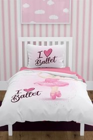 Resim MONOHOME Ballet Çocuk Nevresim Takımı 3D Pamuk Saten 160x220, monohome1870 
