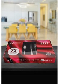 Resim Yakamoz 72 Parça Çatal Kaşık Bıçak Takımı 