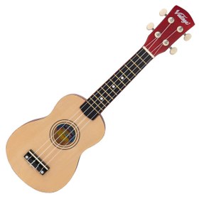 Resim Vintage Laka Rainbow Soprano Ukulele - Natural 