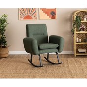 Resim Pafu Kono Tv / Dinlenme / Baba / Emzirme Koltuğu Sallanan Sandalye - Keten Haki 