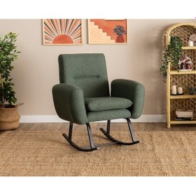 Resim Pafu Kono Tv / Dinlenme / Baba / Emzirme Koltuğu Sallanan Sandalye - Keten Haki 