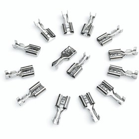 Resim MULTİ SAN MULTİSANAYİ 300 Adet 6.3 Kablo Ucu Terminali Tırnaklı İzolesiz Gri Dişi Fiş Terminal 