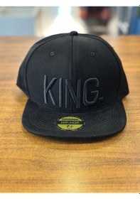 Resim Hamze Kıng Nakışlı Siyah Hip Hop Snapback Rapper Basket Cap Şapka Siyah 