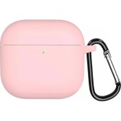 Resim Airpods 4 Kılıf Askılı Mat Silikon Pembe [airpods 4 ile Uyumlu Kılıf - Pembe] 