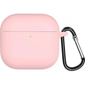Resim Airpods 4 Kılıf Askılı Mat Silikon Pembe [airpods 4 ile Uyumlu Kılıf - Pembe] 