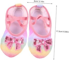 Resim SAFIGLE Çocuk Dans Ayakkabıları Ilmek Dans Ayakkabıları Yürümeye Başlayan Çocuklar Için Bale Bale Yürümeye Başlayan Çocuk Kız Ayakkabı Suni Deri 