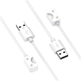 Resim Samsung Galaxy Fit 3 Resmi Stil Akıllı Saat Şarj Kablosu İçin, Uzunluk: 55cm, Bağlantı Noktası: Usb-a Beyaz 
