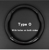 Resim Evrensel Araç Direksiyon Kapağı Karbon Fiber Deri Üç Boyutlu 1 Adet 