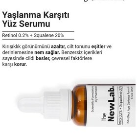 Resim The NewLab Ve Cilt Yenileyici Retinol Serum 30 Ml (Retinol 0.2% Squalene 20%) 