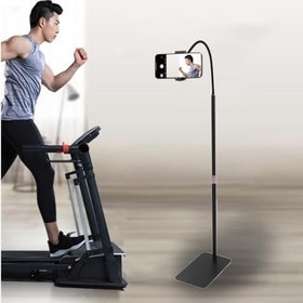Resim Coverzone iPhone Uyumlu Telefon Tutucu Ayarlanabilir Zemin Standı, Kare Zemin Standı Siyah Geniş Uyumluluk Ellerinizi Ev İçin Serbest Bırakın 150cm Siyah Renk LDR2 