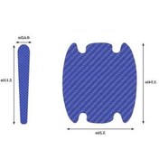 Resim Besthome1 8 Adet Oto Kapı Kolu Koruyucu Folyo, Kırılmaya Dayanıklı, Şeffaf, Evrensel Uyumlu, Yeni Model Mavi Set, Kaza Ve Çizik 