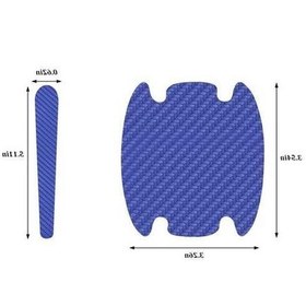 Resim Besthome1 8 Adet Oto Kapı Kolu Koruyucu Folyo, Kırılmaya Dayanıklı, Şeffaf, Evrensel Uyumlu, Yeni Model Mavi Set, Kaza Ve Çizik 