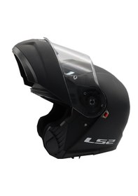 Resim Ls2 Strobe 2 Mat Siyah Çene Açılır Motosiklet Kaskı Mat Siyah 
