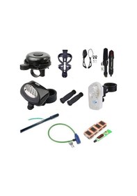 Resim Bisiklet Aksesuar Takımı 10 Parça Jumbo Set Siyah 